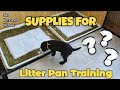 Supplies for litter pan training simple  odor free