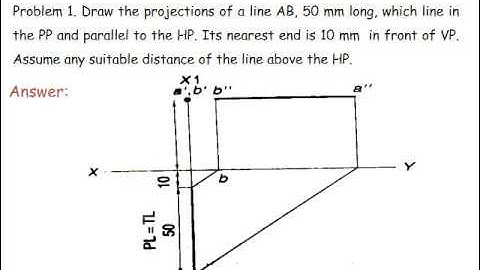 Solved problems on Projections of Lines  1