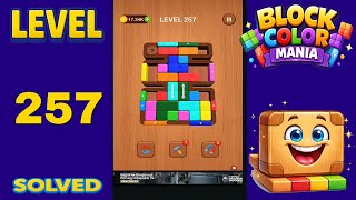 Block Color Mania – Level 257 | Fast & Clean Solution