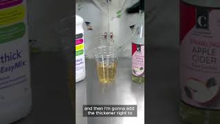 Sparkling cider - Slightly thick IDDSI Level 1.  Enjoy a bubbly beverage!  Fast and easy! #dysphagia