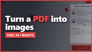 How to convert a PDF into JPG IMAGES (2026) — free, no software screenshot 4