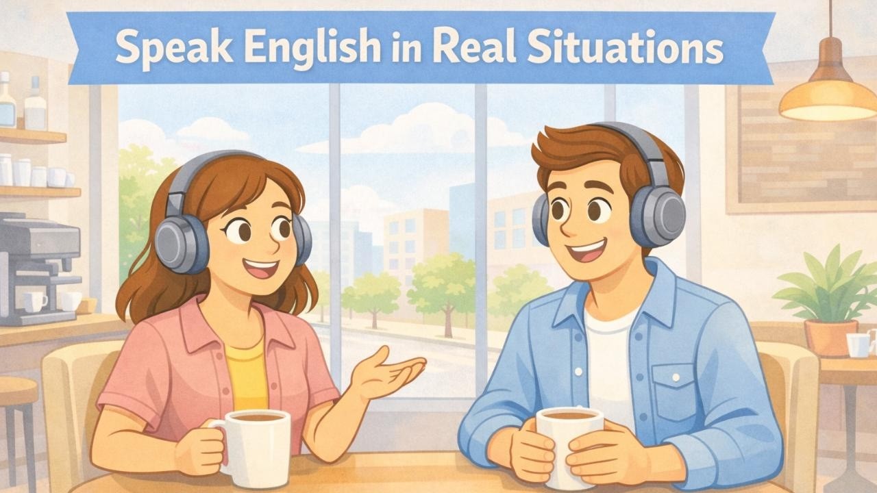 Speak English in Real Situations | Easy English Conversation (A1–A2)