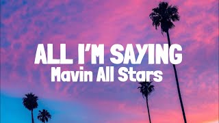 Miniatura de "Mavins, Crayon & Johnny Drille - All I'm Saying (Lyrics)feat Don Jazzy, Bayanni, Boy Spyce & LADIPOE"