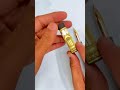 Triangle Shape Premium Engraved Metal Pen | Golden Cap & Black Body | Blue & Black Ink Opena #shorts