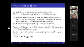 Dario Cordero-Erausquin "Convexity, duality and heat diffusion"