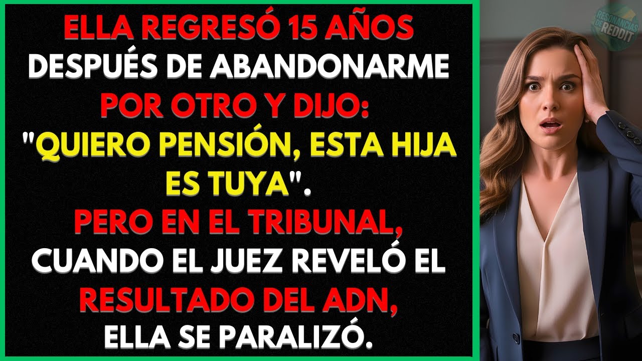 Ella Me Exigió Pensión por 15 Años. Se Puso Pálida Cuando El Juez Abrió El ADN