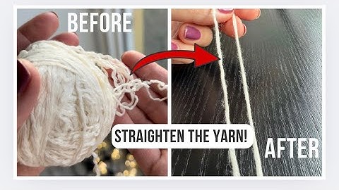 How to Straighten Frogged Yarn 