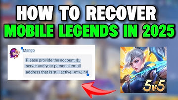 HOW TO RECOVER MOBILE LEGENDS IN 2025 (Full Video Tutorial)