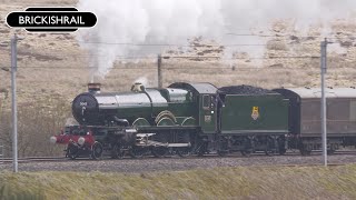 GWR Castle Storms Shap - 5043 'Earl of Mount Edgcumbe' & 34067 'Tangmere' - 16/03/24 by BrickishRail 1,089 views 1 month ago 11 minutes, 13 seconds