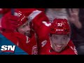 Red wings david perron scores three in third period to notch his eighth career hat trick