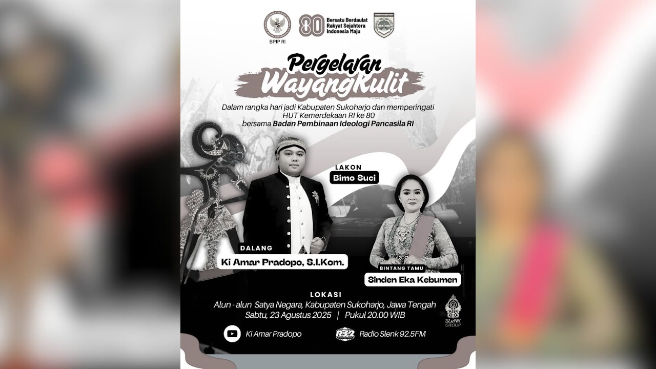 🔴 LIVE PERGELARAN WAYANG KULIT KI AMAR PRADOPO LAKON 