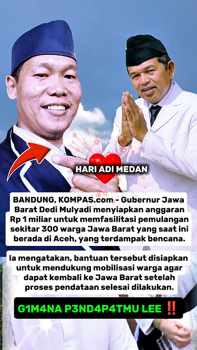 Masya Allah Bapak Aing bikin nitizen SALUT 👍👍 #kdmsociety #news #kangdedymulyadi #dosa #motivasidiri