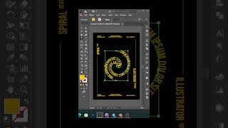 Spiral Text in Adobe Illustrator