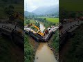🌉🚜 Shocking Moment: Bridge Collapses & JCB Falls!