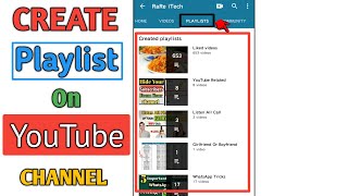 How to Create Playlist On YouTube Channel in 2022