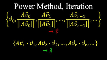 Power Method and Sequences, Estimating Eigenvalues and Eigenvectors, Convergence - Linear Algebra