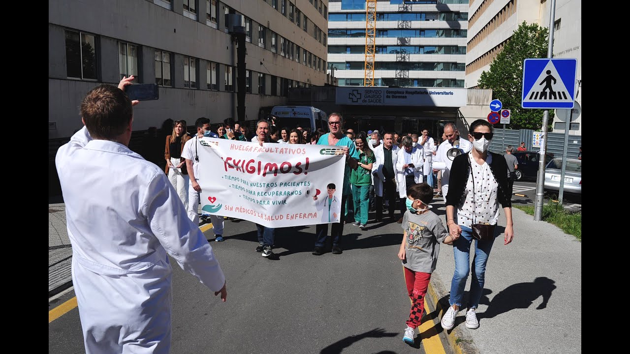 La huelga de facultativos en Galicia cumple este martes una semana