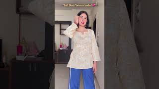Pinterest side tie kurti ✨ snatched waist & perfect summer fit 💖| #myntra #kurti #meeshohaul