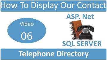 how to display our added contact in telephone directory