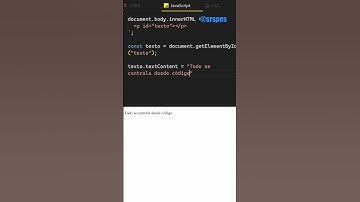 Agrega texto a un elemento desde JavaScript