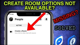 Facebook messenger create rooms option not available problem solved& Missing problem solved