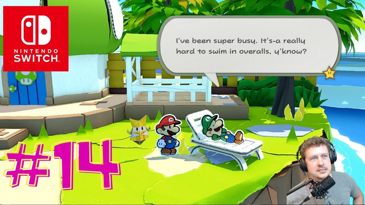 Paper Mario: The Origami King - Great Sea Islands, Find Luigi and Get The Diamond Key - #14 - MWG