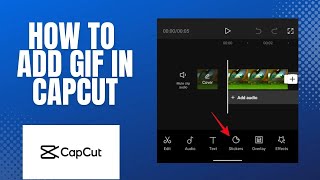 How to add GIF to a video in CapCut ?