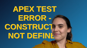 Salesforce: Apex Test Error - Constructor not defined