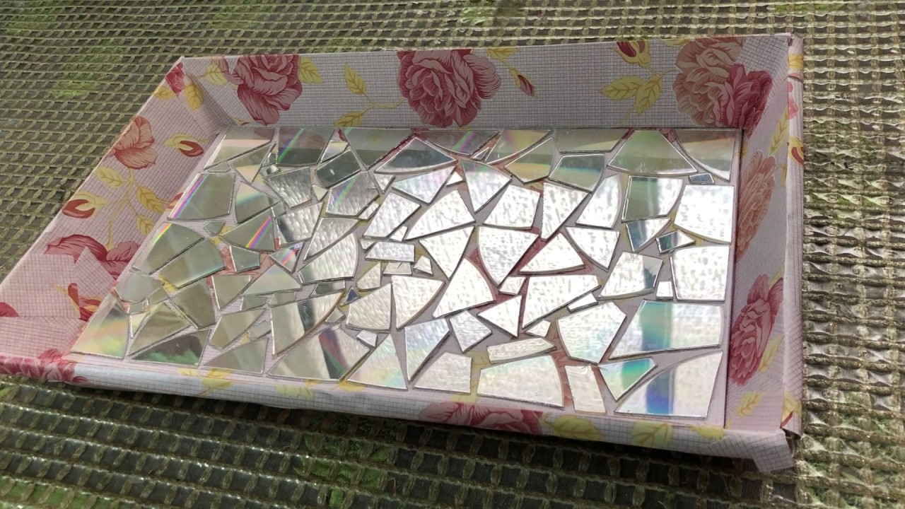 Carton Tray, CD tray, Recycling craft