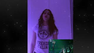 Attempting Ariana Grande’s high notes in Break Free Live iHeart Radio.