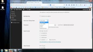 Complete WordPress Video Tutorial - 12 - Settings - General