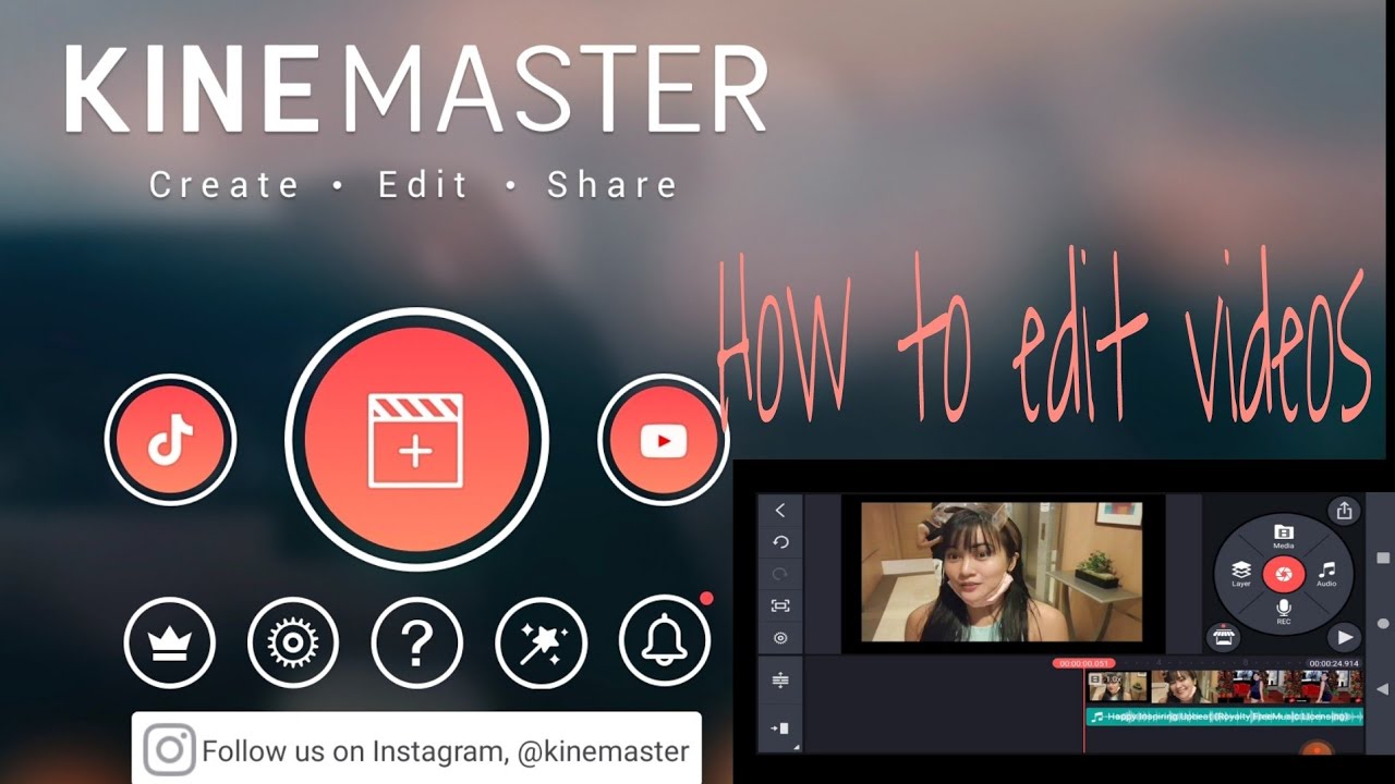 How to Edit Videos Using kinemaster( for beginners) - YouTube