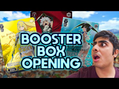 danmachi booster box OSICA Trading Card Game meeting a girl doesnt go quite as planned. Weiss Schwarz Booster Pack is