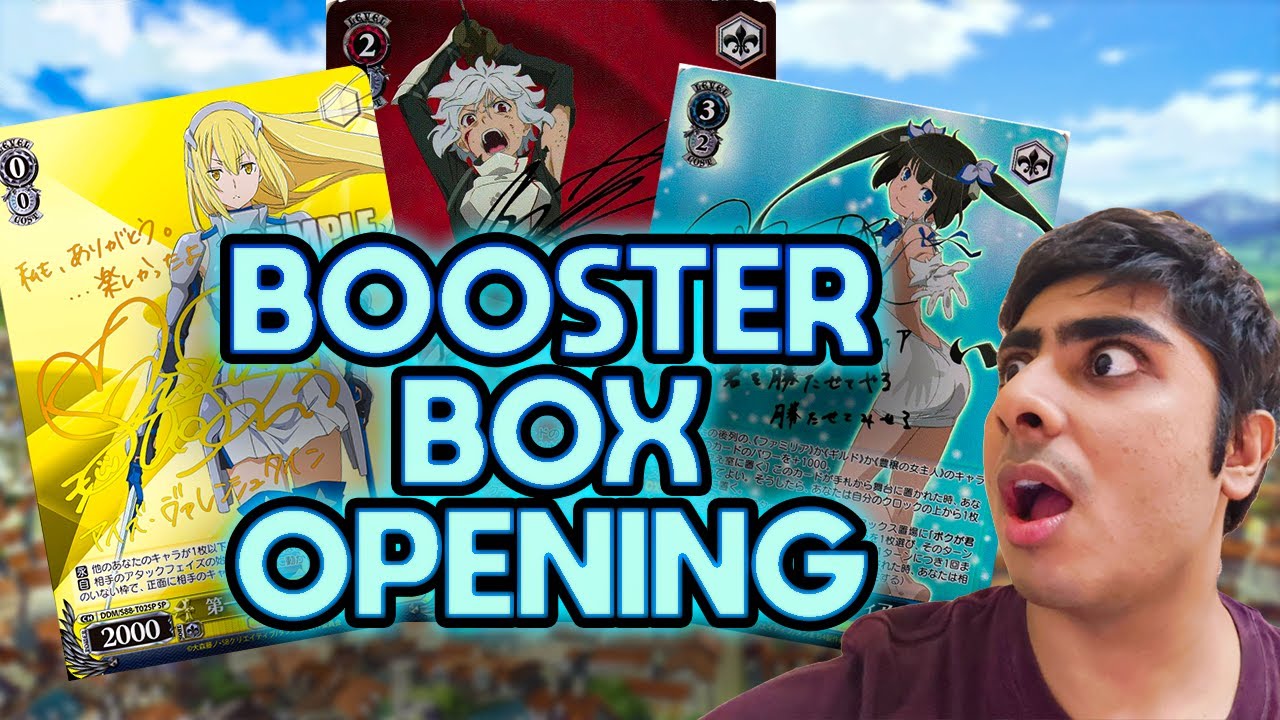 danmachi booster box I OPENED A DANMACHI WEISS SCHWARZ BOOSTER BOX (PART 1)
