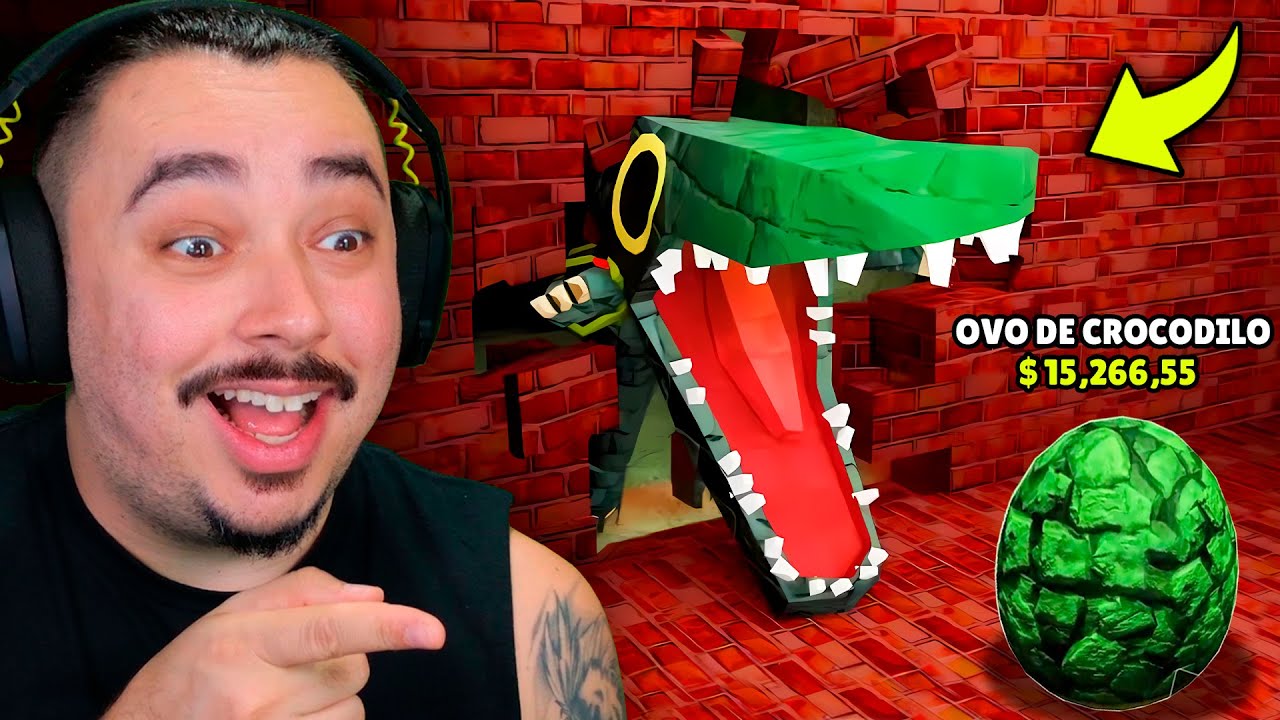 O CROCODILO QUASE ME PEGOU QUANDO ROUBEI O OVO VALIOSO DELE!! | DEADLY DELIVERY - ROBLOX