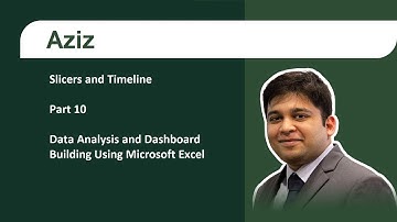 Part 10 | Slicers and Timeline | Data Analysis Using Pivot Tables