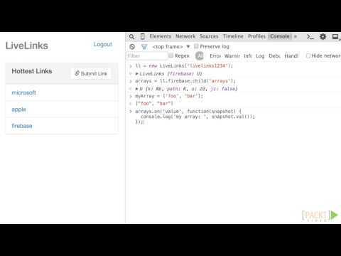 Learning Firebase: Understanding Arrays | packtpub.com