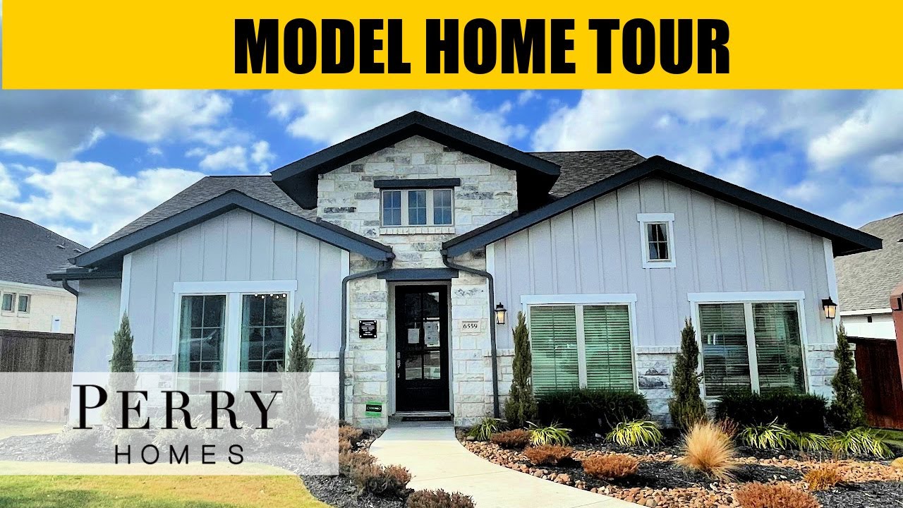 PERRY HOMES in Homestead Model Home Tour Schertz Texas YouTube