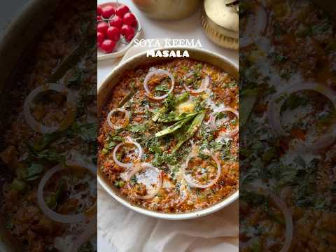 Soya keema masala🥰 #youtubeshorts #soyakeemamasala #viral #shortsbeta #soyarecipes #viralrecipes
