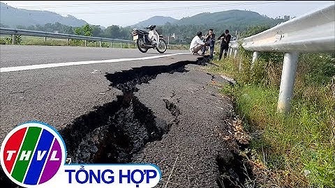 Đường dẫn lên cầu vượt cao tốc Đà Nẵng – Quảng Ngãi bị nứt toác