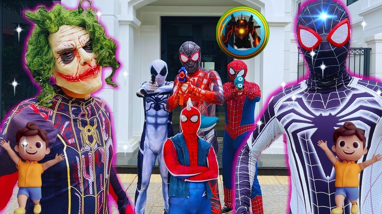 TEAM SPIDER MAN vs BAD GUY TEAM | SPECIAL LIVE ACTION STORY 1 - VENOM Is Not GOOD - Scooby Fun