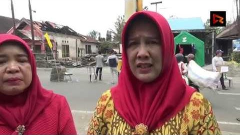 Bunda Fitri dan Tim Beri Bantuan Korban Kebakaran Kelurahan Tunas Harapan