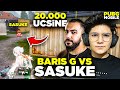 Bari g le 20000 ucsne vs attik bari g vs sasuke  pubg moble