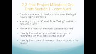 SNHU JUS 224 1-3 Final Project Review