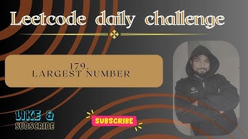 179  Largest Number || Leetcode Daily Challenge || DSA