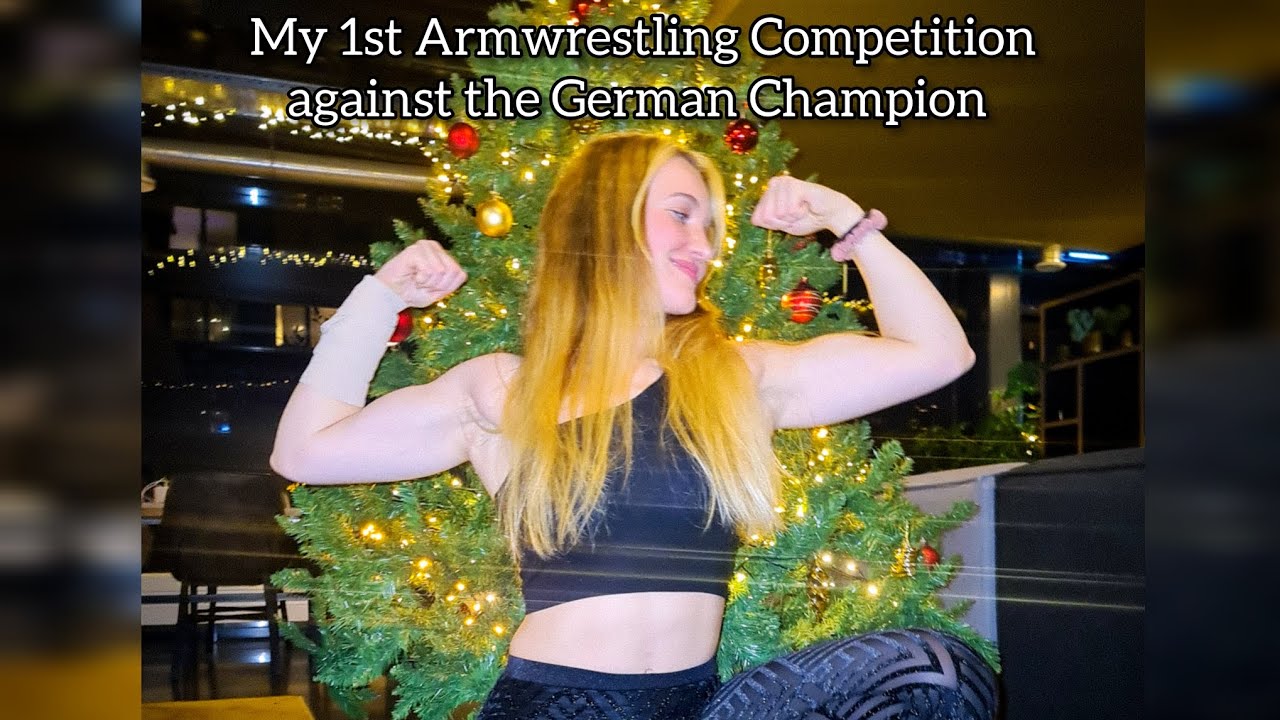 My first Armwrestling Competition against the Female German Champion Anna.