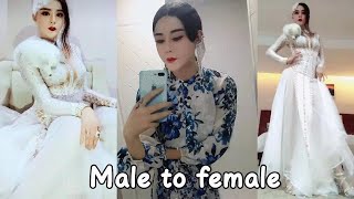 Beautiful Chinese transgender like Snow White Crossdresser Shemale Transvestite