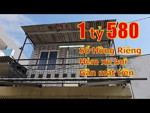 💥1 tỷ 580💥nhà Quận 8 giá rẻ, gần cầu Hiệp Ân đường Phạm Thế Hiển P5Q8. Nhà 1 lầu, sổ hồng riêng