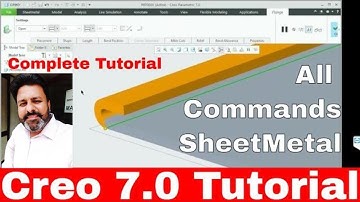 Creo 7.0 Sheetmetal Tutorial for beginners in hindi | Ptc Creo 7.0 Parametric tutorial
