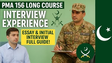 PMA 156 long course initial interview experience and most important questions in initial interview